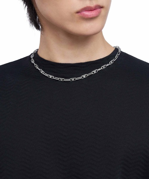 EMPORIO ARMANI（エンポリオアルマーニ）の「エンポリオ・アルマーニ アクセサリー メンズ ネックレス シルバー EGS3248040（ネックレス・メンズ・シルバー・FREE）」の2枚目の写真