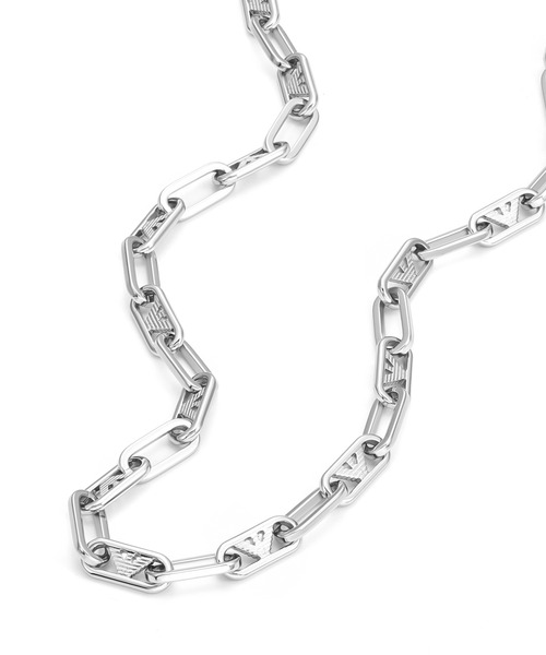 EMPORIO ARMANI（エンポリオアルマーニ）の「エンポリオ・アルマーニ アクセサリー メンズ ネックレス シルバー EGS3248040（ネックレス・メンズ・シルバー・FREE）」の3枚目の写真