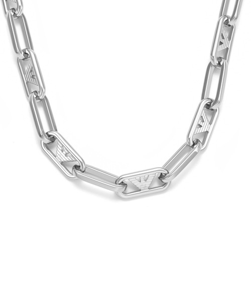 EMPORIO ARMANI（エンポリオアルマーニ）の「エンポリオ・アルマーニ アクセサリー メンズ ネックレス シルバー EGS3248040（ネックレス・メンズ・シルバー・FREE）」の4枚目の写真