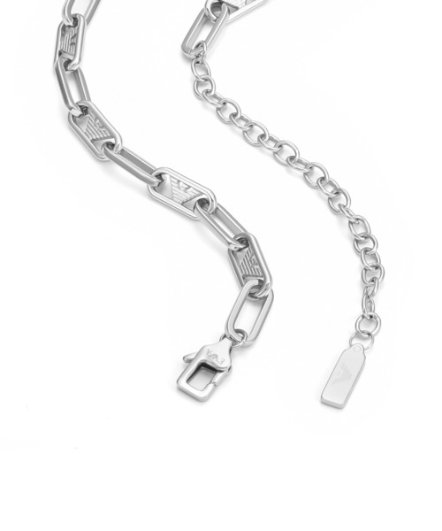 EMPORIO ARMANI（エンポリオアルマーニ）の「エンポリオ・アルマーニ アクセサリー メンズ ネックレス シルバー EGS3248040（ネックレス・メンズ・シルバー・FREE）」の5枚目の写真