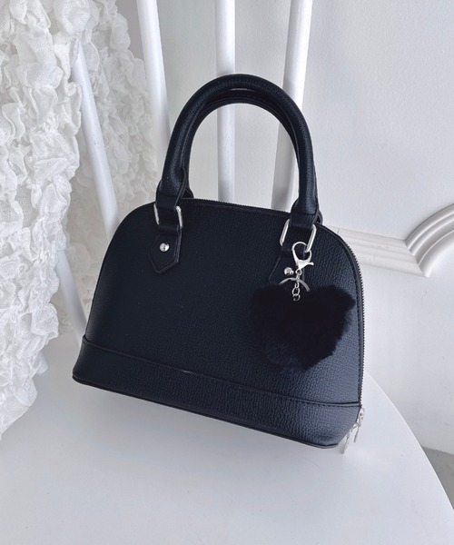 Loueme（ルエム）の「ハートファーチャーム2WAYボストンバッグ（ボストンバッグ・レディース・ブラック/アイボリー/ピンク/ブラウン・FREE）」の18枚目の写真