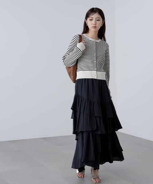 ◇アシメフリルティアードスカート（スカート）｜FREE'S MART