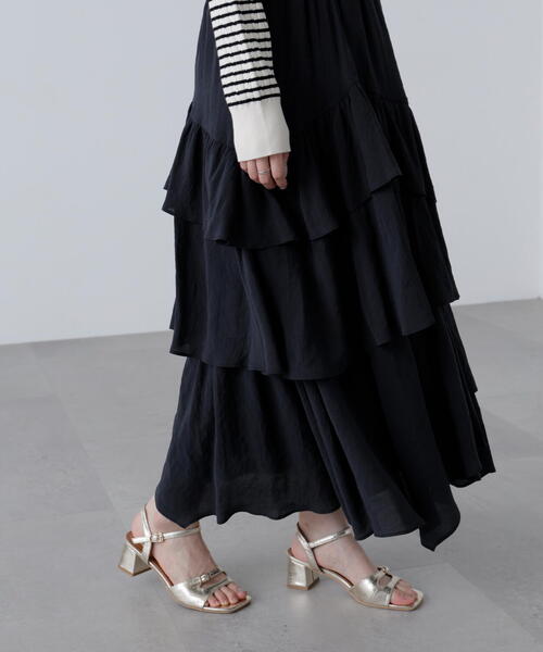 FREE'S MART（フリーズマート）の「◆アシメフリルティアードスカート（スカート・レディース・ホワイト/ボルドー/ブラック・SMALL/MEDIUM）」の15枚目の写真