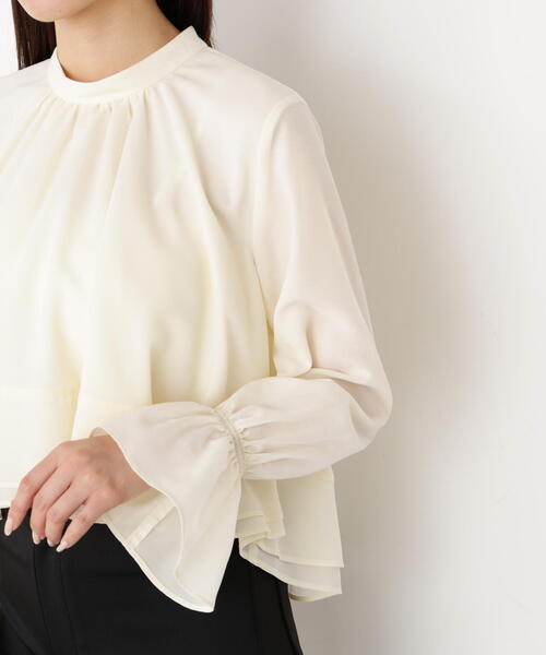 PROPORTION BODY DRESSING（プロポーションボディドレッシング）の「＜ウォッシャブル＞ヘムフレアブラウス / 1215210913（シャツ/ブラウス・レディース・ピンク/ホワイト系その他・FREE）」の19枚目の写真