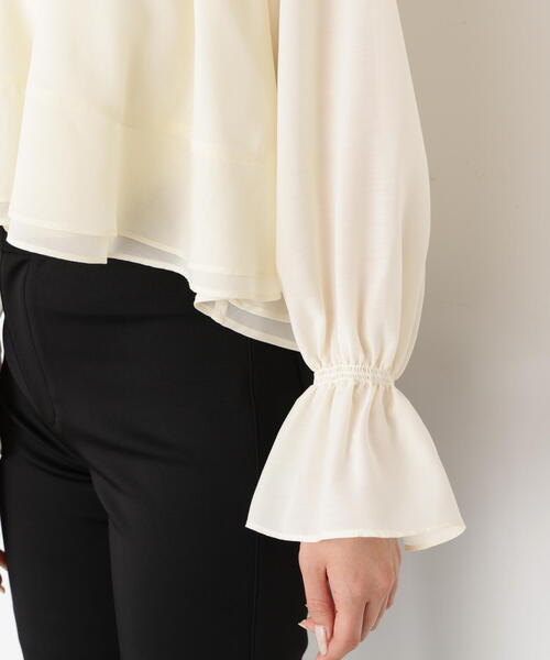 PROPORTION BODY DRESSING（プロポーションボディドレッシング）の「＜ウォッシャブル＞ヘムフレアブラウス / 1215210913（シャツ/ブラウス・レディース・ピンク/ホワイト系その他・FREE）」の21枚目の写真