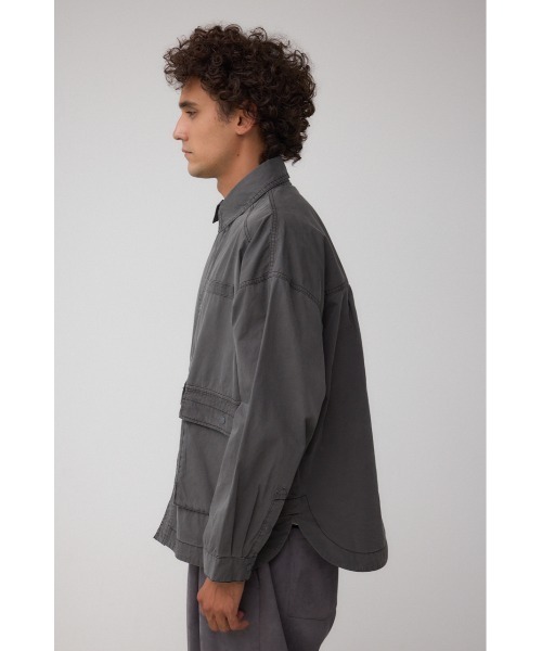 AZUL by moussy(アズールバイマウジー)の「ミリタリーフェイドシャツ(シャツ/ブラウス・メンズ・グレー/ブラック/ライトカーキ・MEDIUM/LARGE)」の8枚目の写真