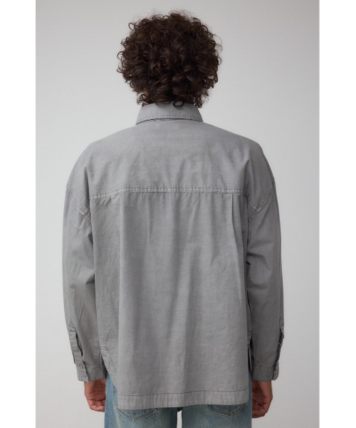 AZUL by moussy(アズールバイマウジー)の「ミリタリーフェイドシャツ(シャツ/ブラウス・メンズ・グレー/ブラック/ライトカーキ・MEDIUM/LARGE)」の20枚目の写真