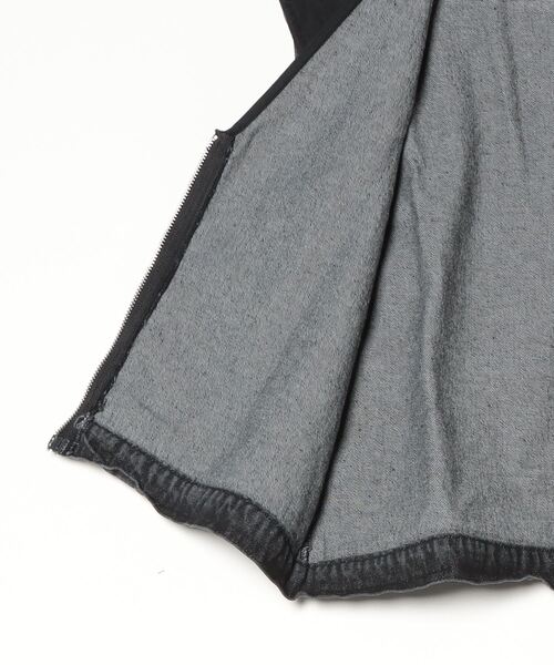 VACANCY（ヴァカンシー）の「チュールドッキングデニムZIPベスト（ベスト・レディース・ブラック/ブルー・FREE）」の3枚目の写真