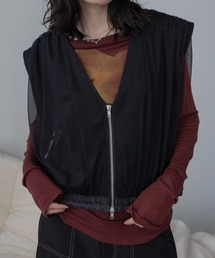 derby 黒 ベスト ジッパー付き derby 黒 ベスト ジッパー付き OVER RACING オーヴァー バック