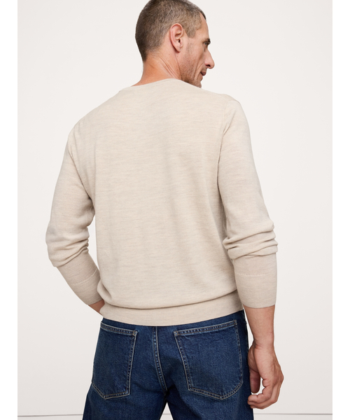 Banana Republic（バナナリパブリック）の「◆メリノクルーネックセーター（ニット/セーター・メンズ・グリーン/ネイビー/グレー/ブルー/ナチュラル/チャコールグレー/ブラック/ブラウン系その他/パープル系その他/バーガンディー/グリーン系その他・XL/M/L/S）」の21枚目の写真