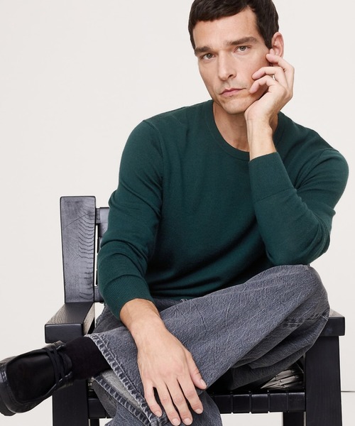 Banana Republic（バナナリパブリック）の「◆メリノクルーネックセーター（ニット/セーター・メンズ・グリーン/ネイビー/グレー/ブルー/ナチュラル/チャコールグレー/ブラック/ブラウン系その他/パープル系その他/バーガンディー/グリーン系その他・XL/M/L/S）」の7枚目の写真