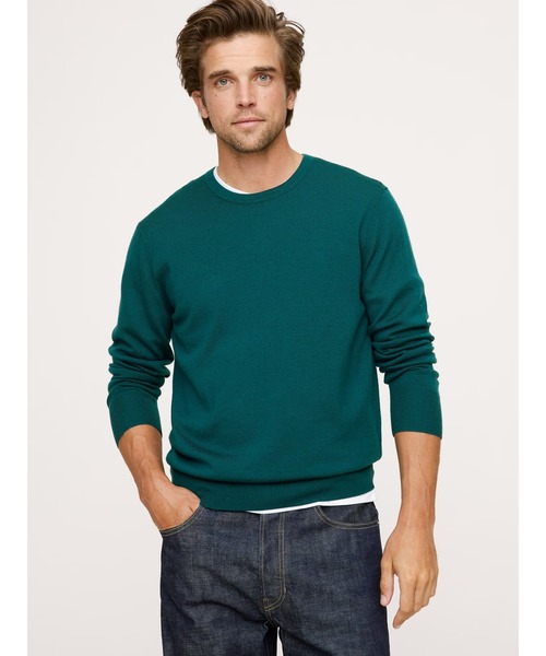 Banana Republic（バナナリパブリック）の「◆メリノクルーネックセーター（ニット/セーター・メンズ・グリーン/ネイビー/グレー/ブルー/ナチュラル/チャコールグレー/ブラック/ブラウン系その他/パープル系その他/バーガンディー/グリーン系その他・XL/M/L/S）」の6枚目の写真