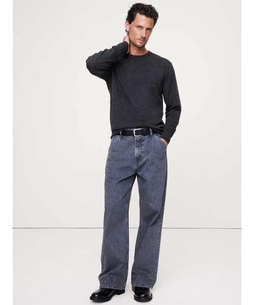 Banana Republic（バナナリパブリック）の「◆メリノクルーネックセーター（ニット/セーター・メンズ・グリーン/ネイビー/グレー/ブルー/ナチュラル/チャコールグレー/ブラック/ブラウン系その他/パープル系その他/バーガンディー/グリーン系その他・XL/M/L/S）」の16枚目の写真