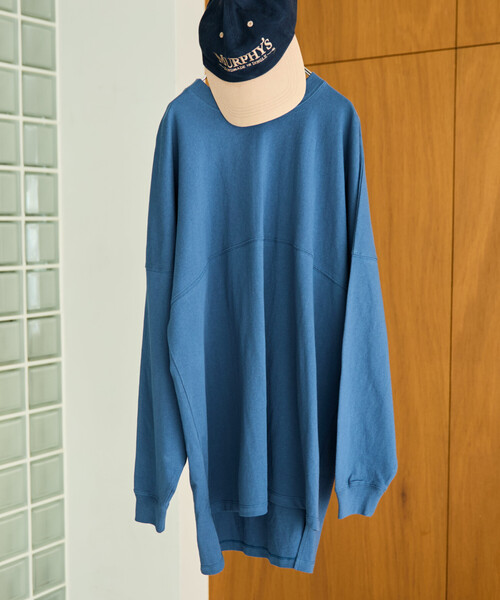 FREAK'S STORE（フリークスストア）の「限定展開　フットボール ロングスリーブ Tシャツ（Tシャツ/カットソー・レディース・ピンク/ブラック/オフホワイト/ブラウン/杢グレー/ブルー・ﾌﾘ-）」の14枚目の写真