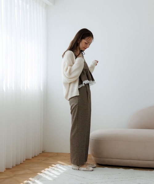 flower（フラワー）の「カームチェックビスチェ（キャミソール・レディース・ブラック/ブラウン・FREE）」の8枚目の写真