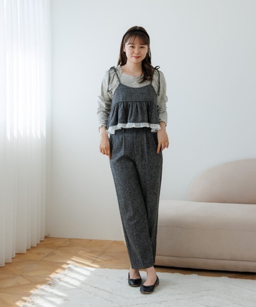 flower（フラワー）の「カームチェックビスチェ（キャミソール・レディース・ブラック/ブラウン・FREE）」の14枚目の写真