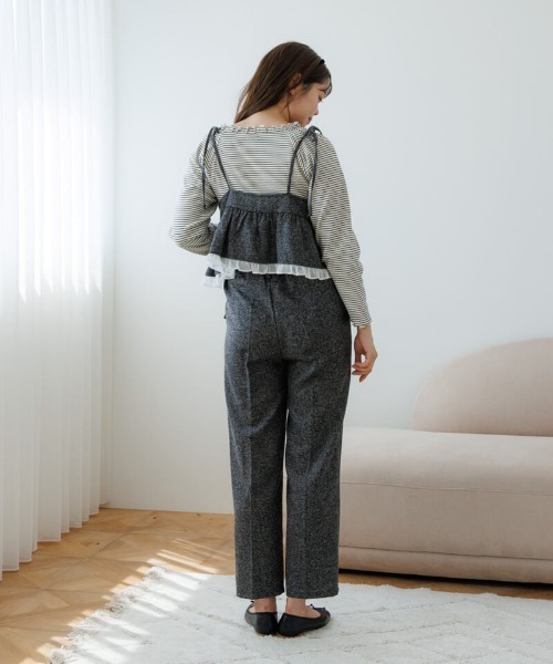 flower（フラワー）の「カームチェックビスチェ（キャミソール・レディース・ブラック/ブラウン・FREE）」の16枚目の写真