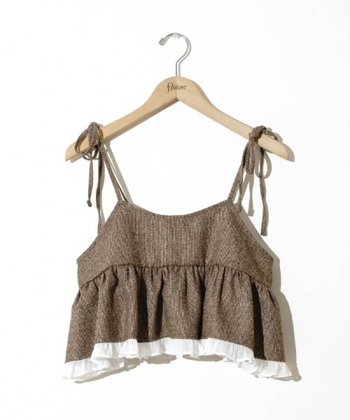 flower（フラワー）の「カームチェックビスチェ（キャミソール・レディース・ブラック/ブラウン・FREE）」の20枚目の写真