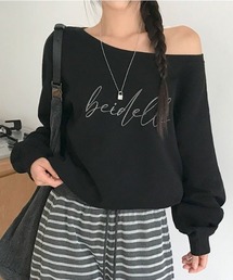 BEIDELLI（ベイデリー）の「[MADE] オフショルダーレタリングスウェット（スウェット）」