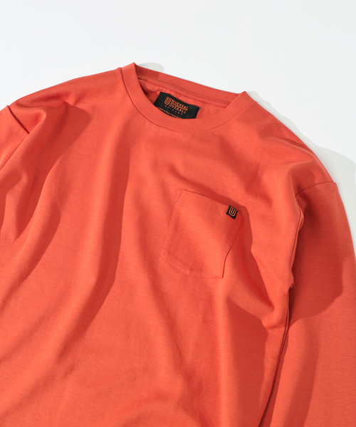 JOURNAL STANDARD relume（ジャーナルスタンダード　レリューム）の「UNIVERSAL OVERALL / ユニバーサル オーバーオール 別注 ポンチ ロンT（Tシャツ/カットソー・メンズ・チャコールグレー/レンガ/ホワイト・MEDIUM/LARGE）」の19枚目の写真