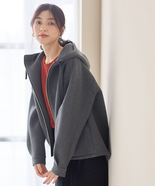 ANY(エニィ)の「ダンボールWジップパーカー(その他アウター・レディース・グレー系/アイボリー系・X-LARGE)」の10枚目の写真