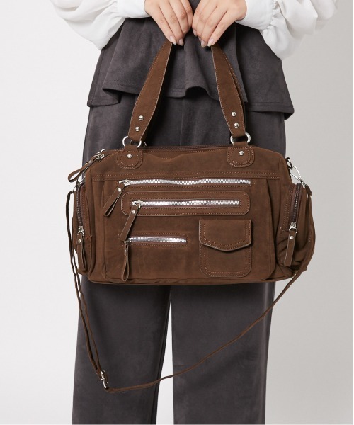 GORGE（ゴージ）の「《大容量×多収納◎》ショルダー＆ハンド 2WAY 多ポケット トートバッグ（ハンドバッグ・レディース・ブラウン/キャメル/ブラック・F）」の3枚目の写真
