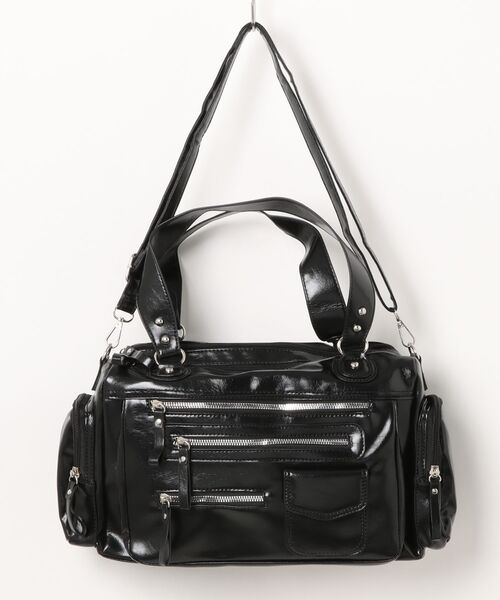 GORGE（ゴージ）の「《大容量×多収納◎》ショルダー＆ハンド 2WAY 多ポケット トートバッグ（ハンドバッグ・レディース・ブラウン/キャメル/ブラック・F）」の13枚目の写真