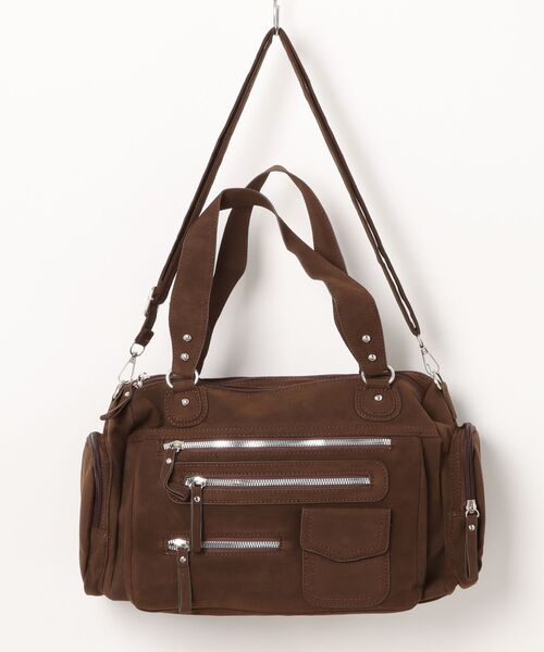 GORGE（ゴージ）の「《大容量×多収納◎》ショルダー＆ハンド 2WAY 多ポケット トートバッグ（ハンドバッグ・レディース・ブラウン/キャメル/ブラック・F）」の14枚目の写真