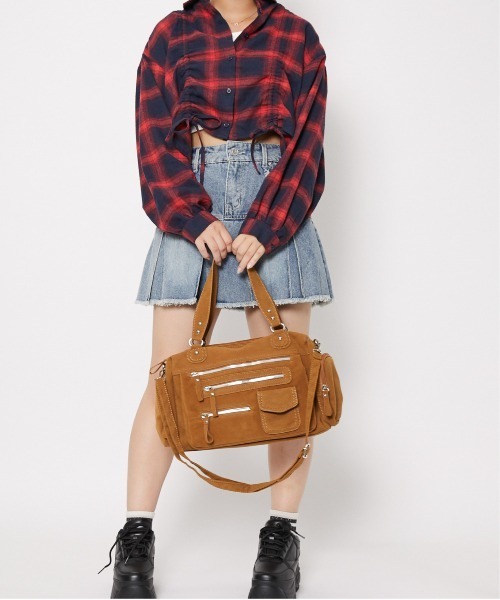 GORGE（ゴージ）の「《大容量×多収納◎》ショルダー＆ハンド 2WAY 多ポケット トートバッグ（ハンドバッグ・レディース・ブラウン/キャメル/ブラック・F）」の10枚目の写真