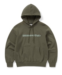 thisisneverthat フーディー 黒黄色 thisisneverthat（ディスイズネバーザット）ロゴパーカー