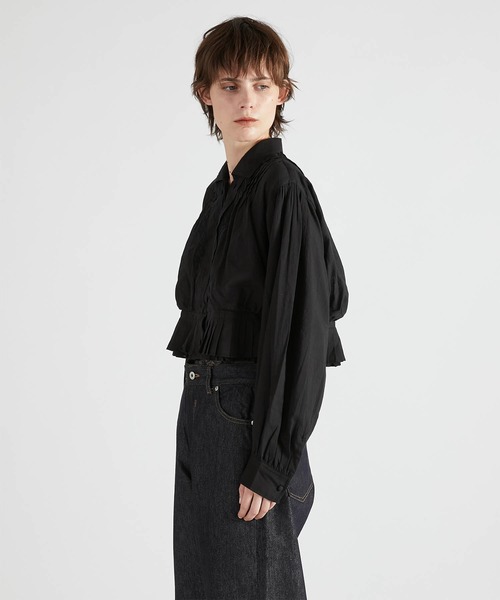 crinkle crinkle crinkle（クリンクルクリンクルクリンクル）の「【crinkle crinkle crinkle】cord embroidery blouse/コード刺繍ブラウス（Tシャツ/カットソー・レディース・ブラック・FREE）」の11枚目の写真