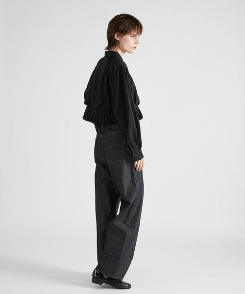 crinkle crinkle crinkle（クリンクルクリンクルクリンクル）の「【crinkle crinkle crinkle】cord embroidery blouse/コード刺繍ブラウス（Tシャツ/カットソー・レディース・ブラック・FREE）」の12枚目の写真