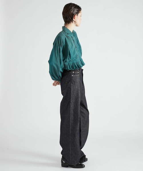 crinkle crinkle crinkle（クリンクルクリンクルクリンクル）の「【crinkle crinkle crinkle】cord embroidery blouse/コード刺繍ブラウス（Tシャツ/カットソー・レディース・ブラック・FREE）」の18枚目の写真
