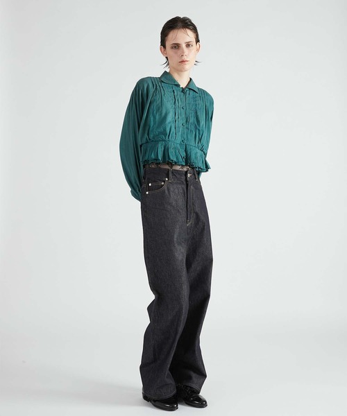 crinkle crinkle crinkle（クリンクルクリンクルクリンクル）の「【crinkle crinkle crinkle】cord embroidery blouse/コード刺繍ブラウス（Tシャツ/カットソー・レディース・ブラック・FREE）」の16枚目の写真