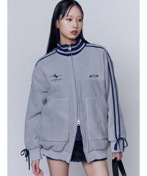 ラインオーバーフリースブルゾン（ブルゾン）｜EMODA（エモダ）の