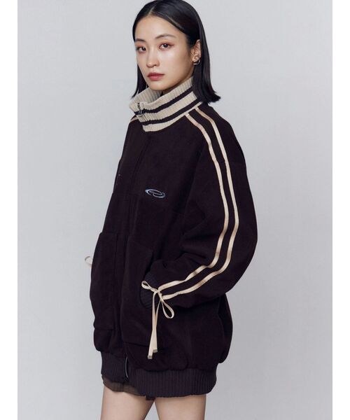 EMODA(エモダ)の「ラインオーバーフリースブルゾン(ブルゾン・レディース・アイボリー/グレー/ブラウン・FREE)」の17枚目の写真