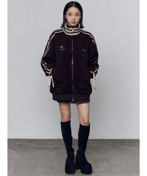 ラインオーバーフリースブルゾン（ブルゾン）｜EMODA（エモダ）の