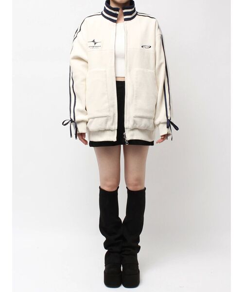 ラインオーバーフリースブルゾン（ブルゾン）｜EMODA（エモダ）の