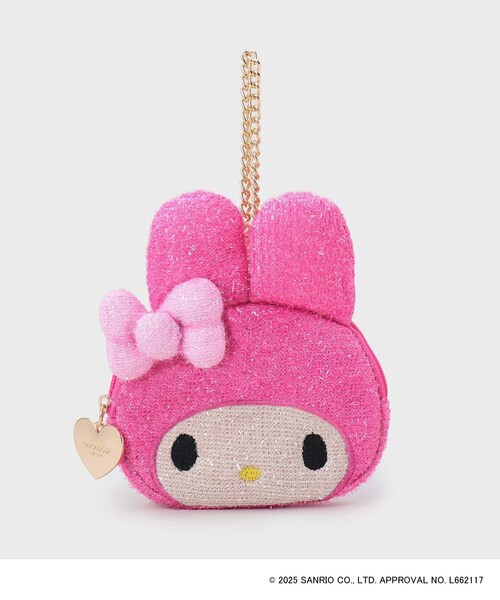 セール】【マイメロディ】フェイス型キラキラポーチチャーム（ポーチ
