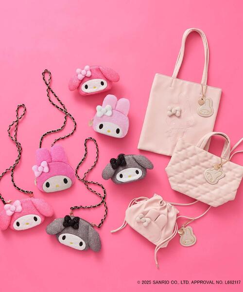 セール】【マイメロディ】フェイス型キラキラポーチチャーム（ポーチ
