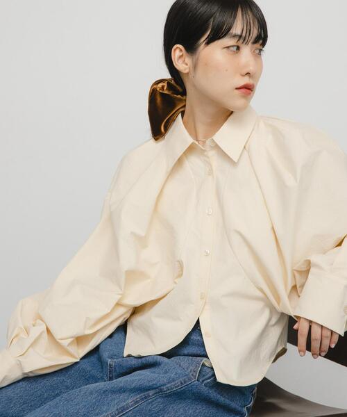 日本未発売　オリンピアコラボ　Freedomクロップドシャツ Mサイズ Whim Gazette(ウィム ガゼット)の【THE PAUSE】BIGポケットクロップド