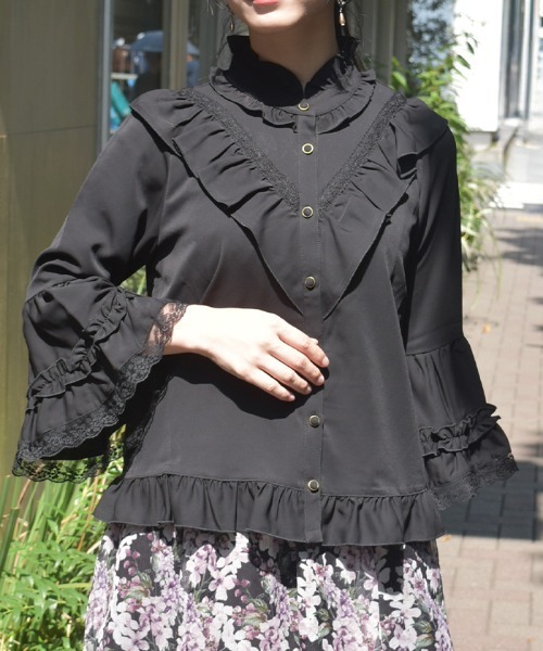 姫袖風フレア袖ブラウス（シャツ/ブラウス）｜axes femme（アクシーズ