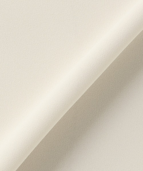 TOKYO SHIRTS（トウキョウシャツ）の「ストレッチジョーゼット 袖プリーツ ハイネック ブラウス（シャツ/ブラウス・レディース・オフホワイト/チャコール・M/L）」の7枚目の写真