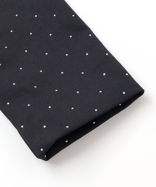 BeBe（ベベ）の「【お揃い】エトワールシャイニードットクロップドジャケット（ノーカラージャケット・キッズ・ブラック・150cm/120cm/130cm/140cm）」の13枚目の写真