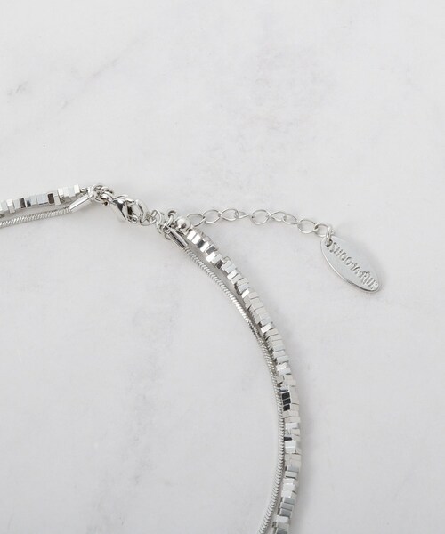 SHOO・LA・RUE（シューラルー）の「かさねチェーン2連ネックレス（ネックレス・レディース・ゴールド/シルバー・00）」の7枚目の写真