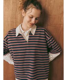 Te chichi TERRASSE（テチチテラス）の「マルチボーダーラガーシャツ《2025autumn catalog item》（その他トップス）」