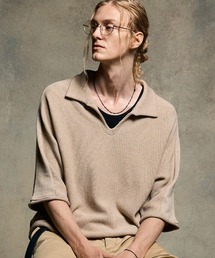 mhs2428- comfy skipper polo H-S スキッパーポロシャツ(6888　kn30h)