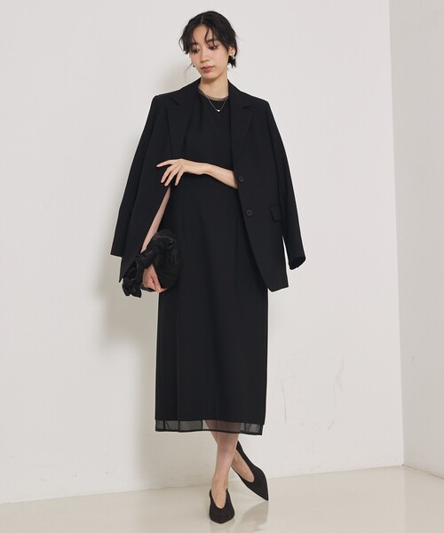 qualite（カリテ）の「【品よく決まる一着】TWツイルワンピース/秋服/冬服/オケージョン（ワンピース・レディース・ブラック・36/38）」の17枚目の写真