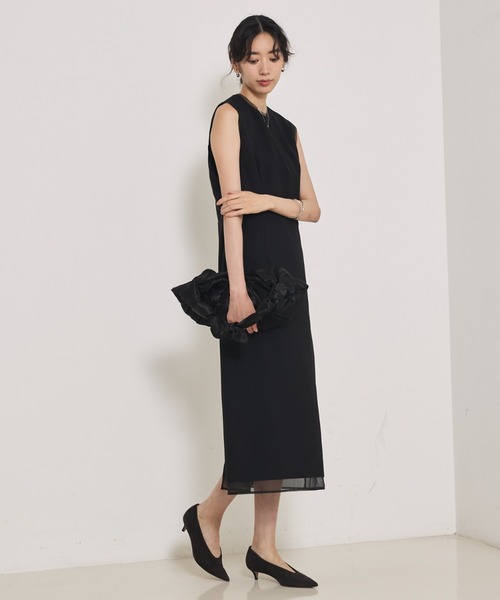 qualite（カリテ）の「【品よく決まる一着】TWツイルワンピース/秋服/冬服/オケージョン（ワンピース・レディース・ブラック・36/38）」の7枚目の写真