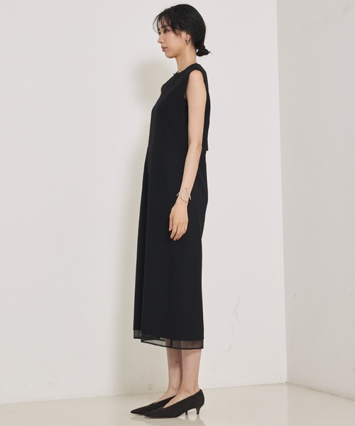 qualite（カリテ）の「【品よく決まる一着】TWツイルワンピース/秋服/冬服/オケージョン（ワンピース・レディース・ブラック・36/38）」の6枚目の写真